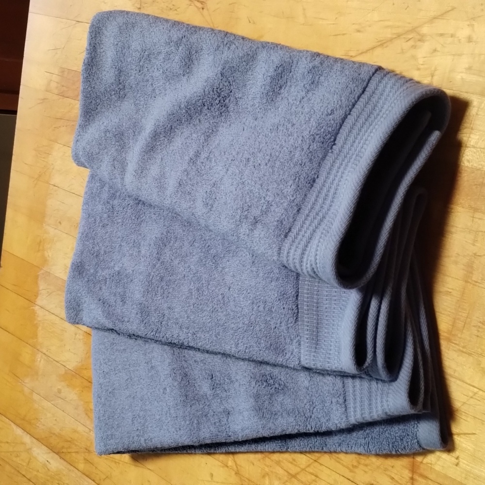 Wamsutta blue hand towels